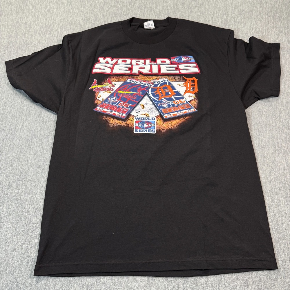 Vintage 2006 MLB‎ World Series Shirt Men XL Detroit Tigers vs St Louis Cardinals